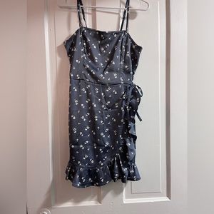 Hollister satin tie dress